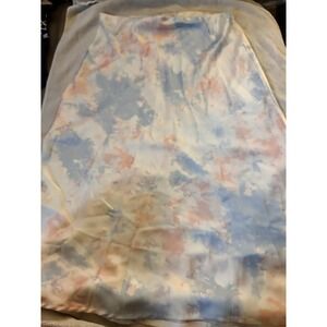 Mud Pie‎ Women's Skirt Size M Pastel Watercolor Abstract Pull On Elastic Waist